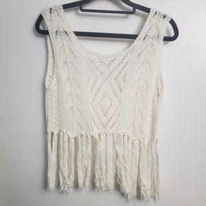 Crocheted crop top